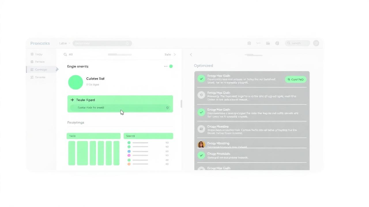 One focused workflow optimized in a clean dashboard